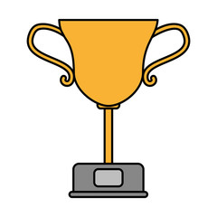 trophy cup award icon vector illustration design