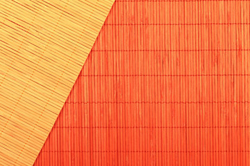 Background of chinese bamboo tablecloths of red and brown colors
