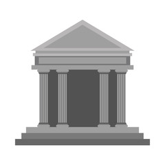 Bank columns building vector illustration graphic design