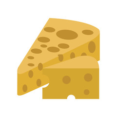 Delicious cheese isolated vector illustration graphic design