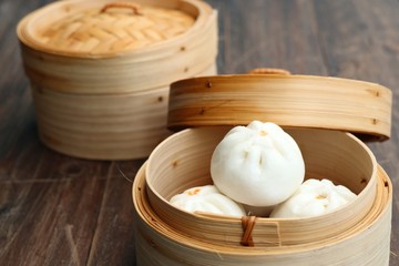 Chinese dumpling steamed buns