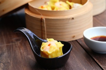 Chinese shrimp steamed dumplings