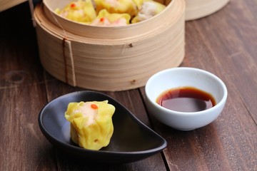 Chinese shrimp steamed dumplings