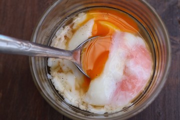 Healthy soft-boiled eggs