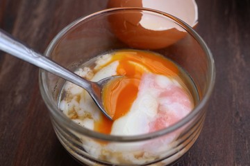 Healthy soft-boiled eggs
