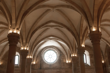 Naklejka premium Mosteiro de Alcobaça, em Portugal, classificado como património da humanidade pela Unesco