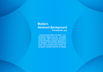 Fototapeta premium Abstract blue background with copy space for white text.