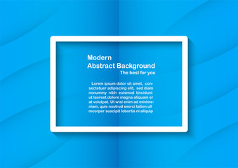 Abstract blue background with copy space for white text. Modern template design for cover, brochure, flyer, web banner and magazine.