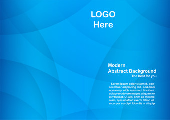 Abstract blue background with copy space for white text.