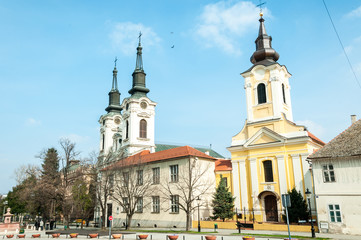 Fototapeta na wymiar Old orthodox churches in Sremski Karlovci, Serbia.