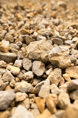 Large rocks in the mountains as a background