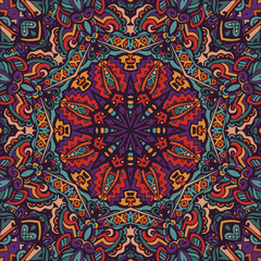 ethnic seamless pattern ornamental mexican design
