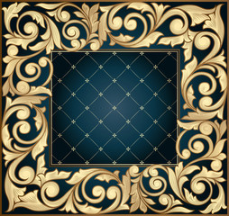 Golden ornate decorative design