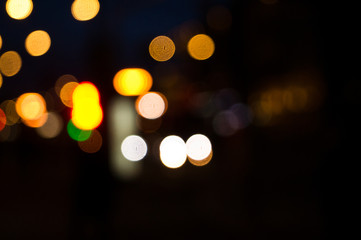 Abstract bright circles of Moscow