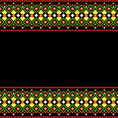 Mexican style decorative border background