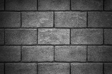 Stylish stone wall background in black and white