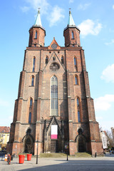 Obraz premium The historic Saint Peter and Paul Cathedral in Legnica, Silesia, Poland
