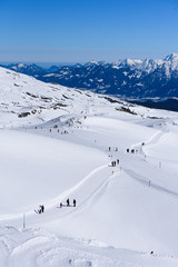 Fototapeta na wymiar alps winter sport Hoher Ifen Austria 