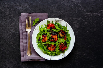 Arugula shrimp salad