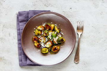 Brussels sprouts with parmesan