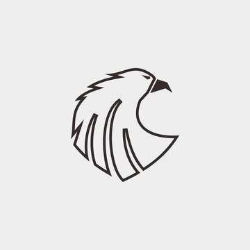 eagle logo design for emblem