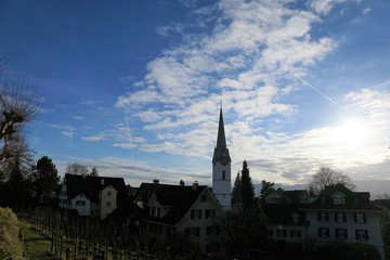 Kirche in Küsnacht im Kanton Zürich in der Schweiz