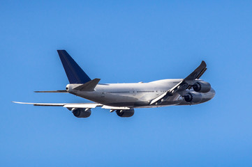 Passanger airplane taking off