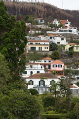 houses at Monte near Funchal on Madeira, Portugal