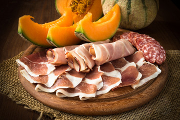 Prosciutto e melone fresco