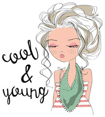 cool and young girl
