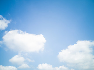 Blue sky with cloud in the morning.