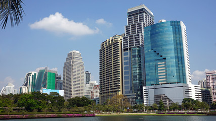 Fototapeta premium modern houses in bangkok