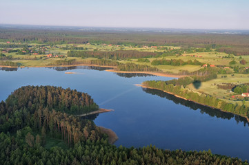 Masurische Seenplatte im Luftbild