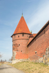 Fototapeta na wymiar Castle tower of the Teutonic Order in Malbork.