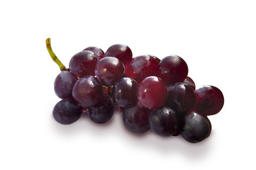 red grapes isolated