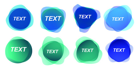 Label, mark, abstract blur shapes with effect of color soft transition. Design element, colorful texture for background presentation theme children products, vector illustration eps10.