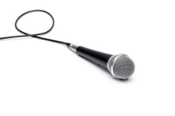 Microphone isolated on white background