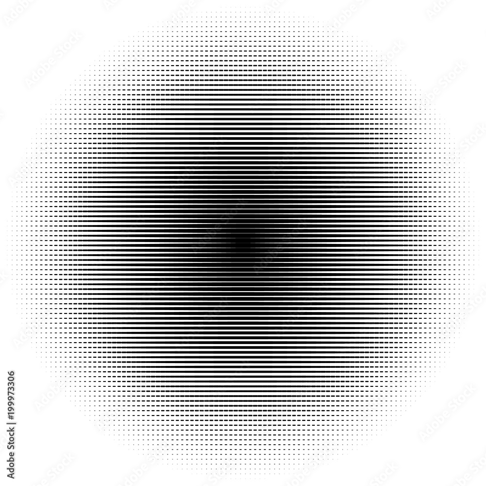 Leinwandbilder Halftone element. Abstract geometric graphic with half-tone pattern