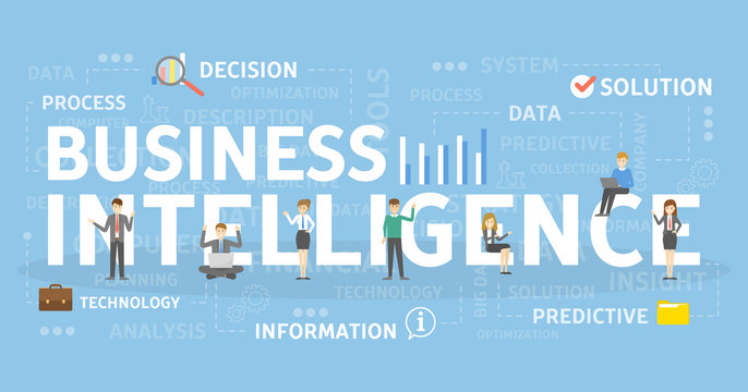 Business intelligence concept.