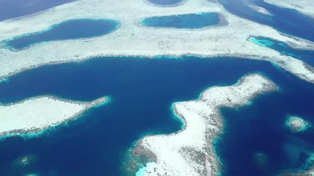 Aerial Footage of Coral Reefs in Raja Ampat