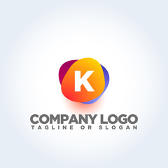K LETTER LOGO TEMPLATE