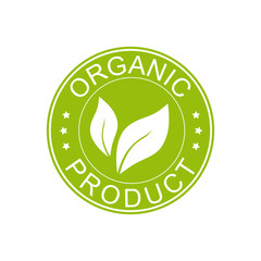 organic product icon. Vector illustration.