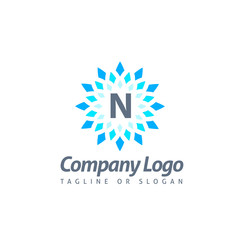 N LETTER LOGO TEMPLATE
