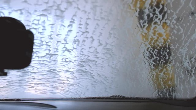 Automatic shampoo car wash