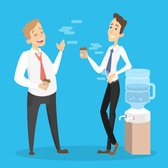 Fototapeta premium Office smoke break.