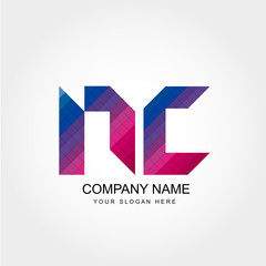 NC Letter Logo Design