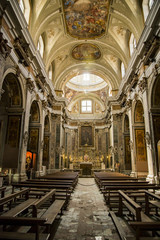 Fototapeta premium Church of the saints Filippo and Giacomo in Naples, Italy