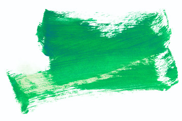 green shape watercolor ink hand drawn paper grain texture isolated stain on white background for...