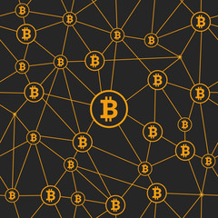 Web network with bitcoins