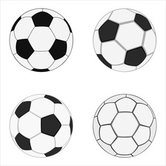 Obraz premium realistic soccer balls